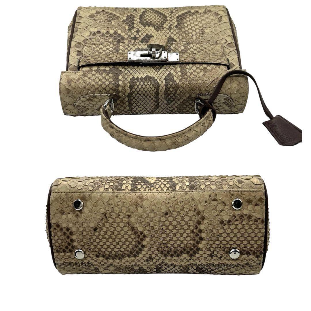 SUN REMY ダイヤモンドパイソン ハンドバッグ 2way 南京錠 2230