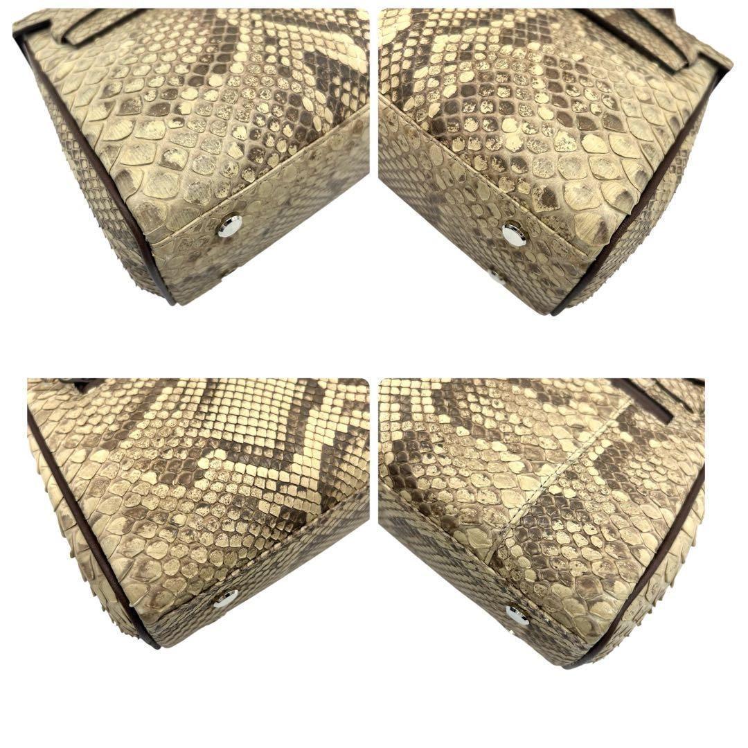 SUN REMY ダイヤモンドパイソン ハンドバッグ 2way 南京錠 2230