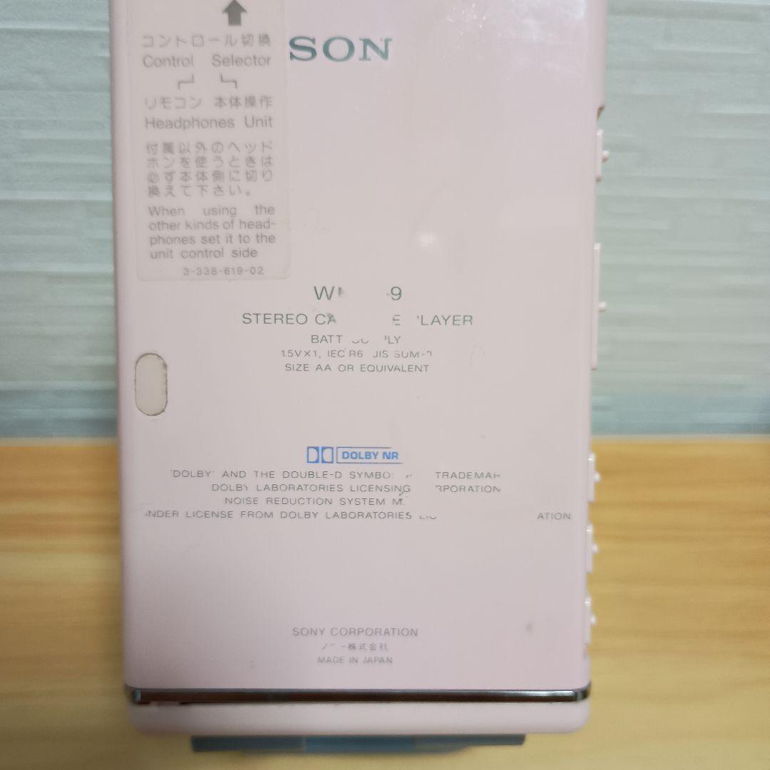 【完全ジャンク品】SONYソニーカセットウォークマンSONY WM-109ピンク