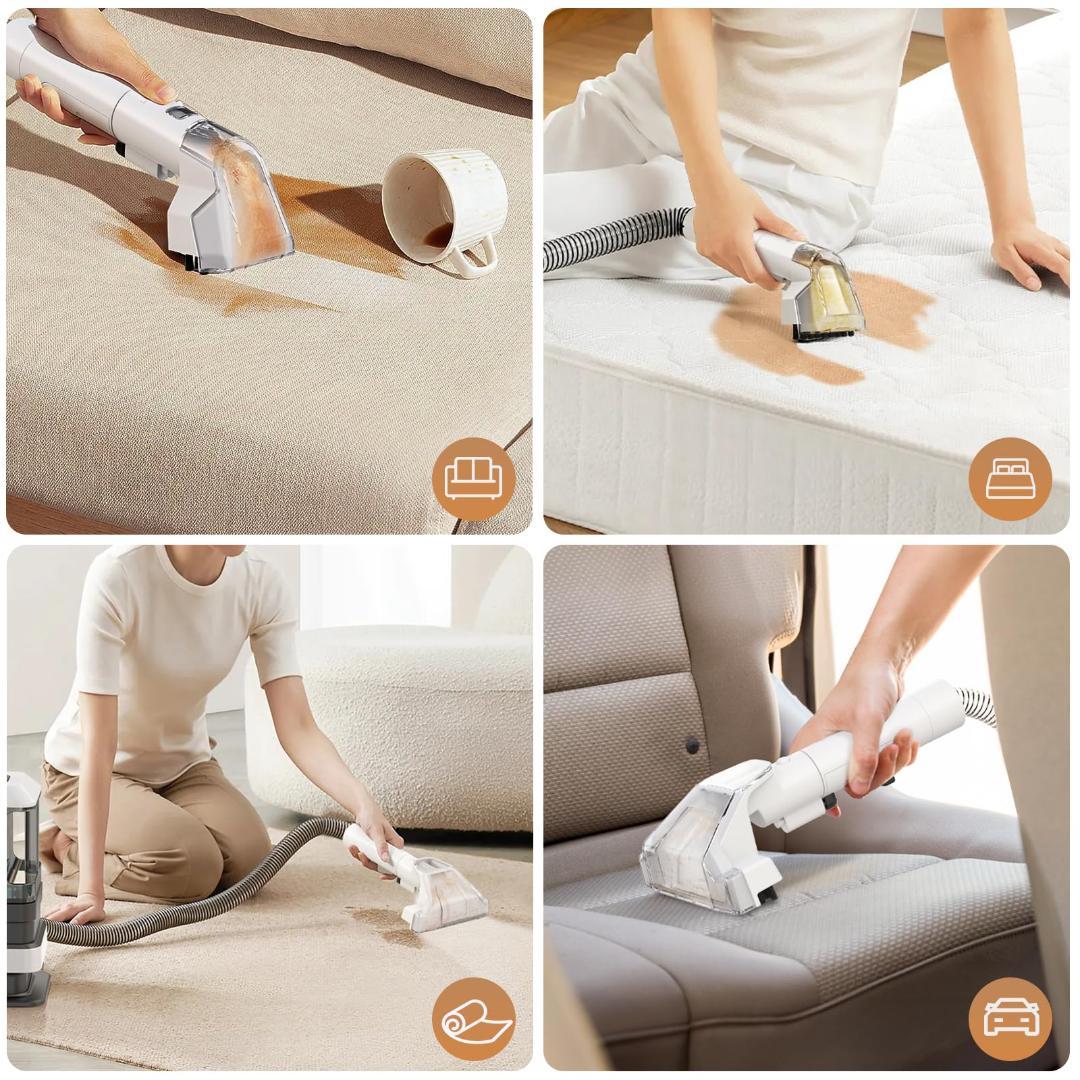 強い吸引力 カーペットクリーナー 布洗浄機 染み抜き