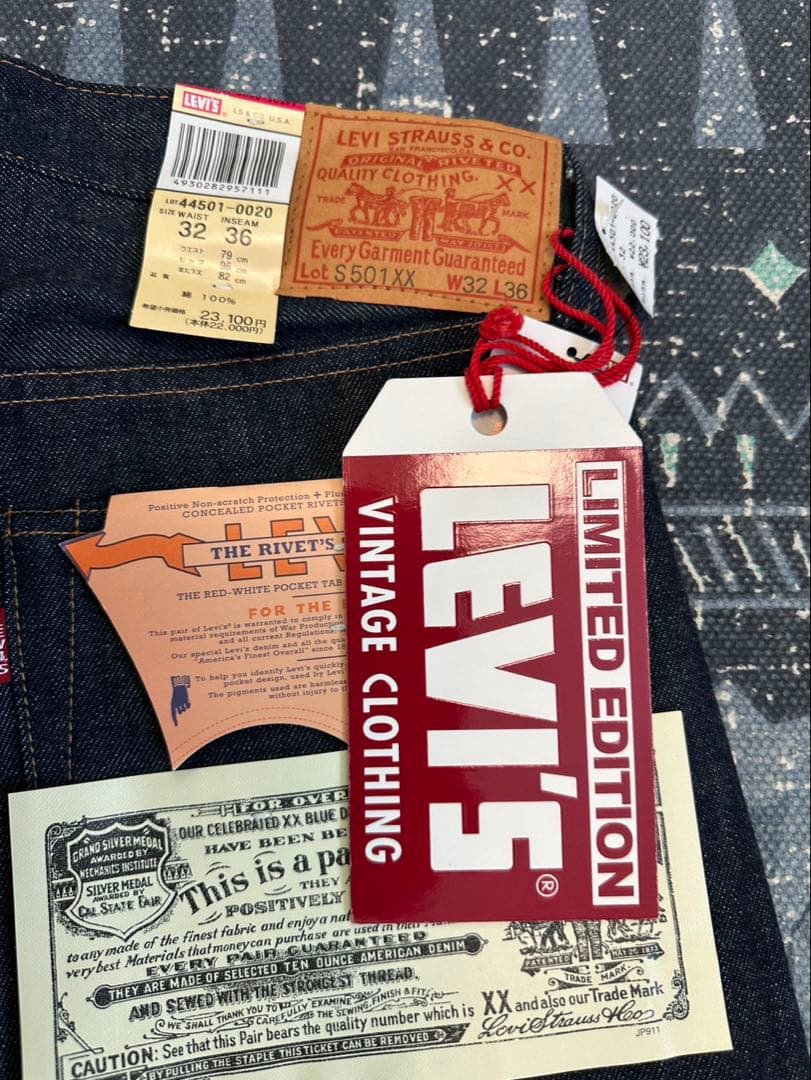 善*十様 LEVI’SS501XX大戦モデルLVCLIMITEDEDITIONW