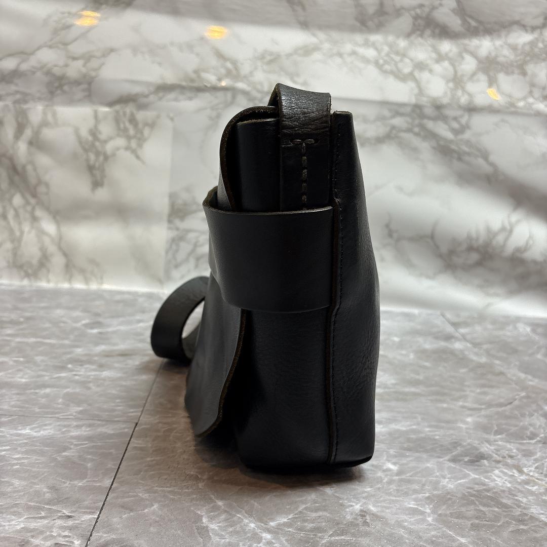 SLOW BEAMS別注 Flap Shoulder Bag 肉厚 本革 スロウ