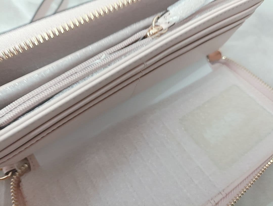 【6】新品未使用 MICHAEL KORS ピンク ホワイト 長財布