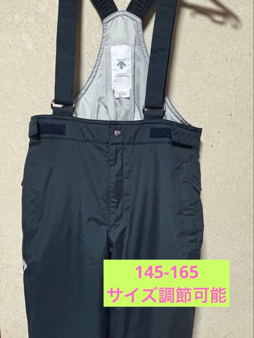 DESCENTE スキーウェア 子ども用 160 濃いグレー/ターコイズ