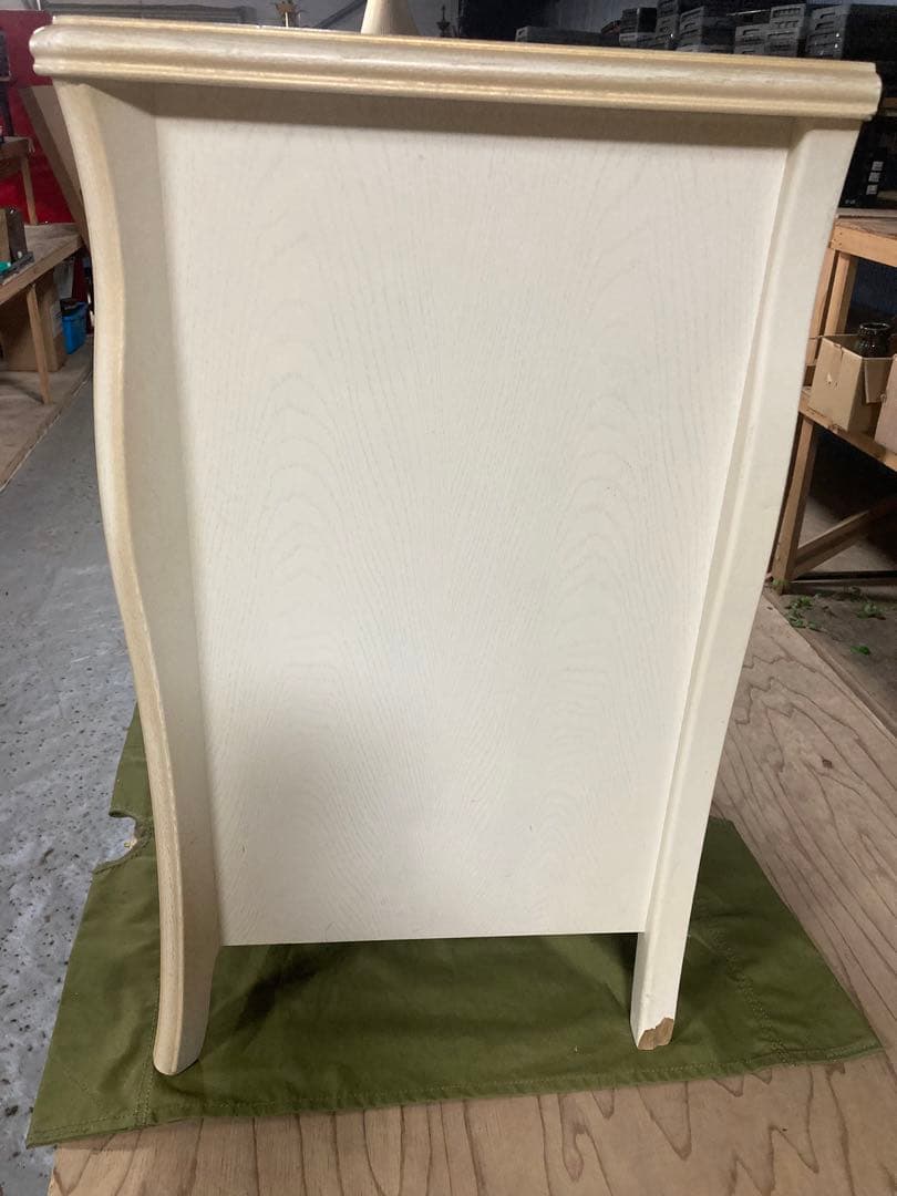 あ*え様 松永工房　カンティーヌ　チェスト　白家具　猫足　IDC取扱　キズ有り