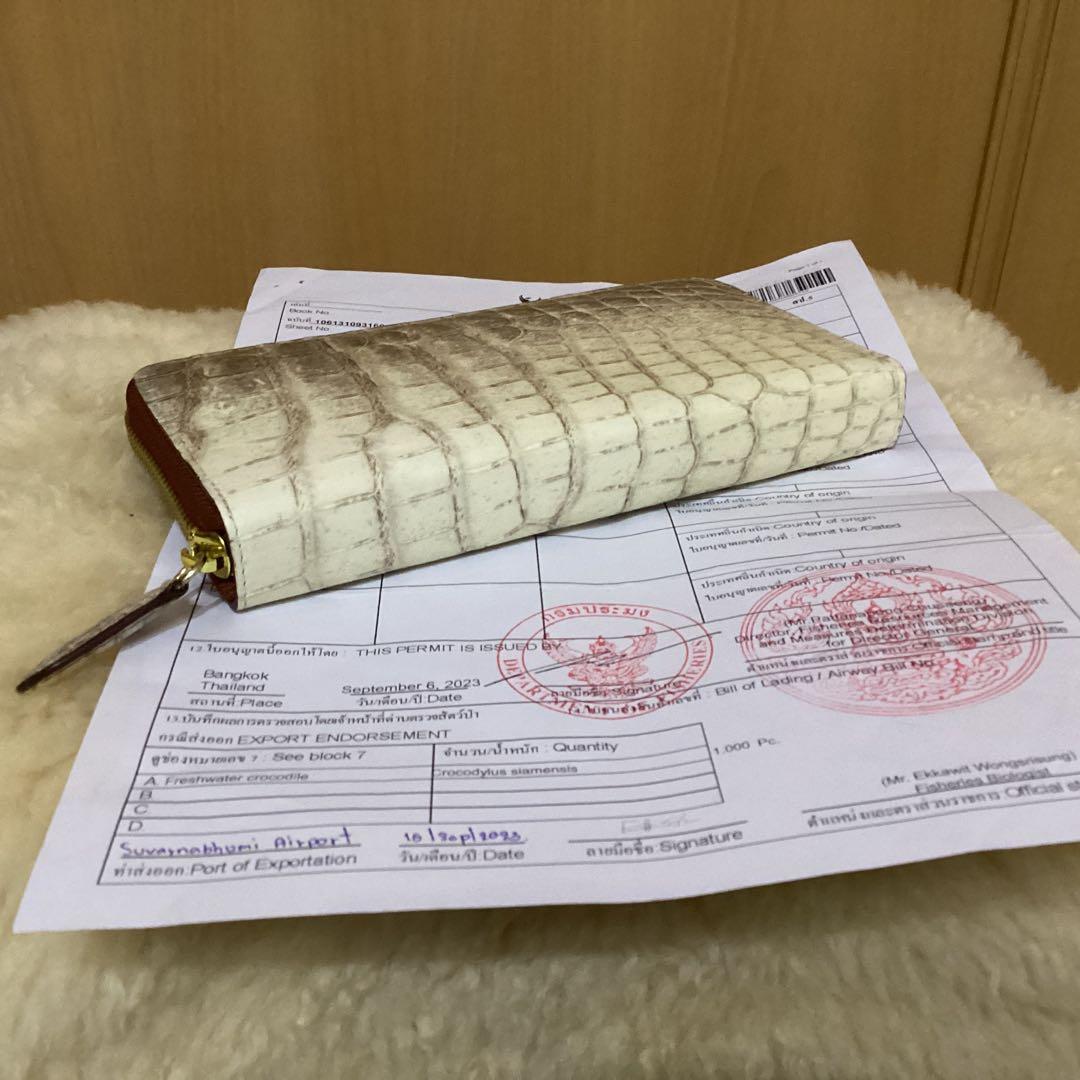 ネロティクス クロコダイル　シャイニング 長財布