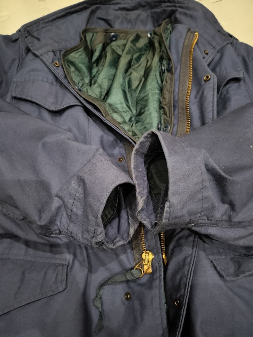 ALPHA M-65 フィールドジャケット L REGULAR ブルー USA