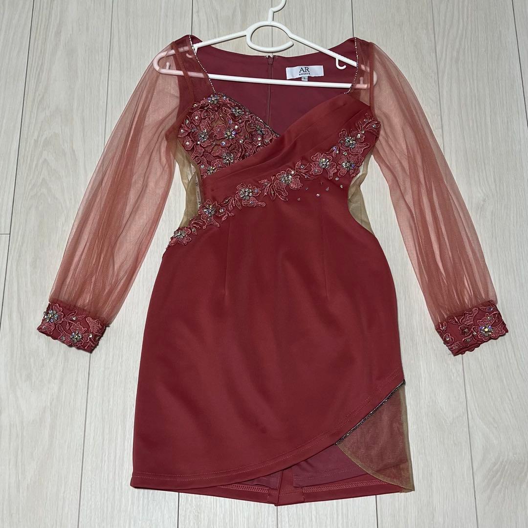 エンジェルアール　Lサイズ　angelr キャバドレス　袖あり　袖付き　長袖