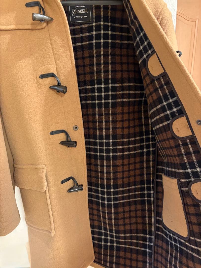 Gloverall 英国製 キャメル（ベージュ）ダッフルコート EUR46