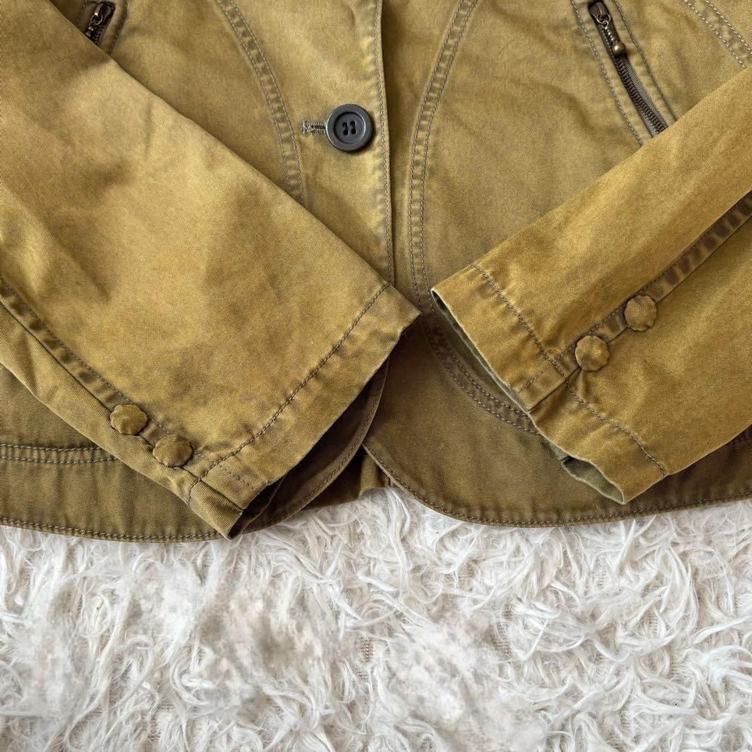 美品✨ Haat イッセイミヤケ テーラードジャケット コットン 2 カーキ