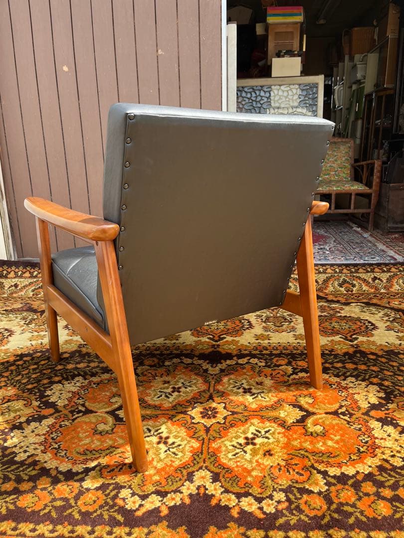カリモク 60Kチェア シングルソファ アームインテリア 昭和レトロ ビンテージ
