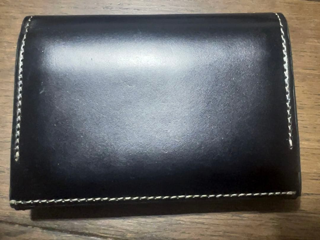 【美品】Paul Smith コードバン　名刺入れ　ブラック　総革仕上げ