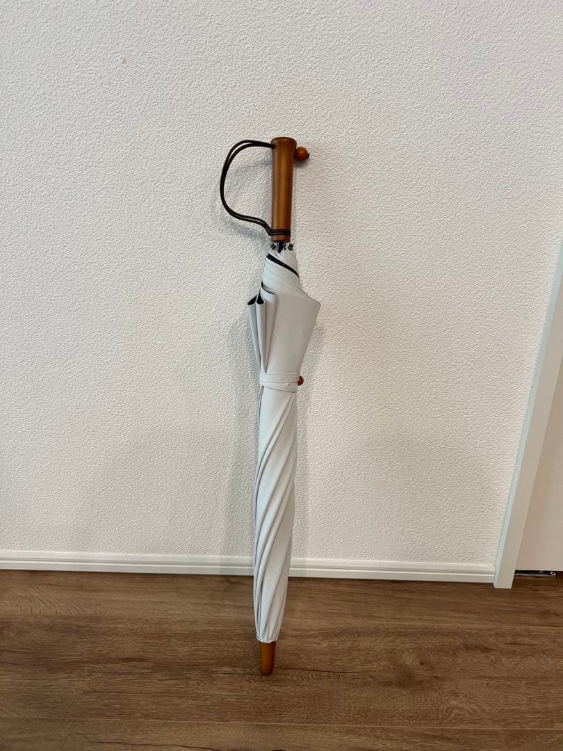 サンバリア100 長傘 無地 ホワイト