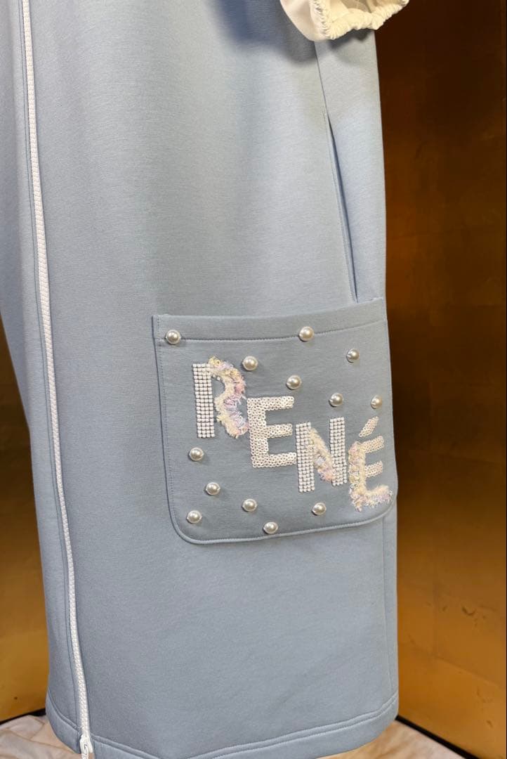 極美品【Reneルネ】フード付きオーバーサイズチュニック38