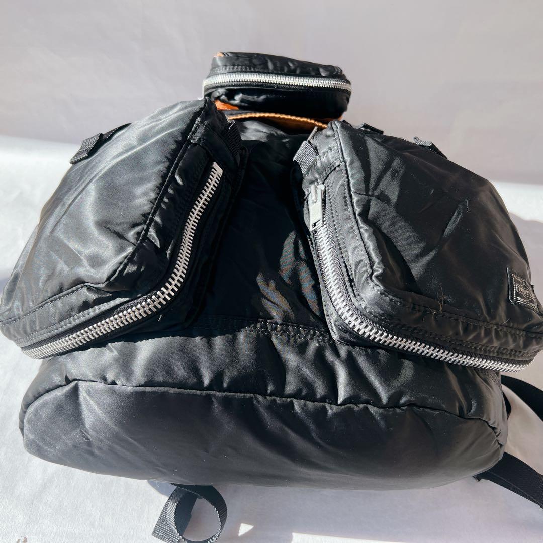 極美品✨ポーター タンカー　X L バックパック リュック　ブラック　ポーチ付き