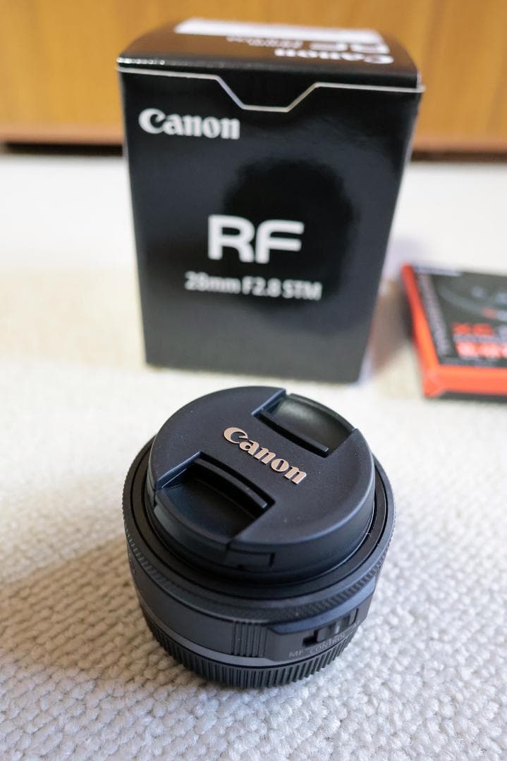 【極美品】Canon RF28mm F2.8 STM　プロテクター付