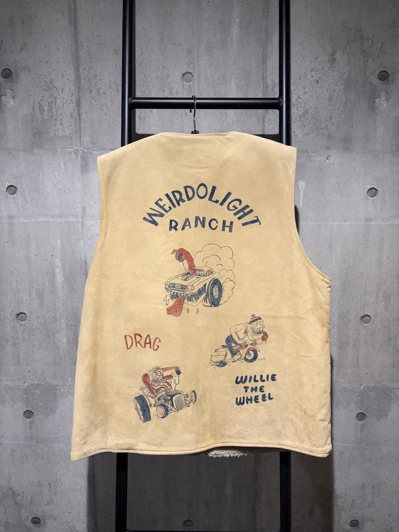 WEIRDO LIGHT RANCH VEST スエード　ボア　ベスト