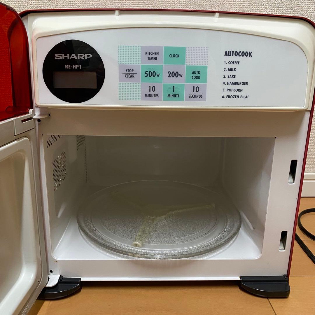 レトロ電子レンジ　SHARP RE-HP1 レッド