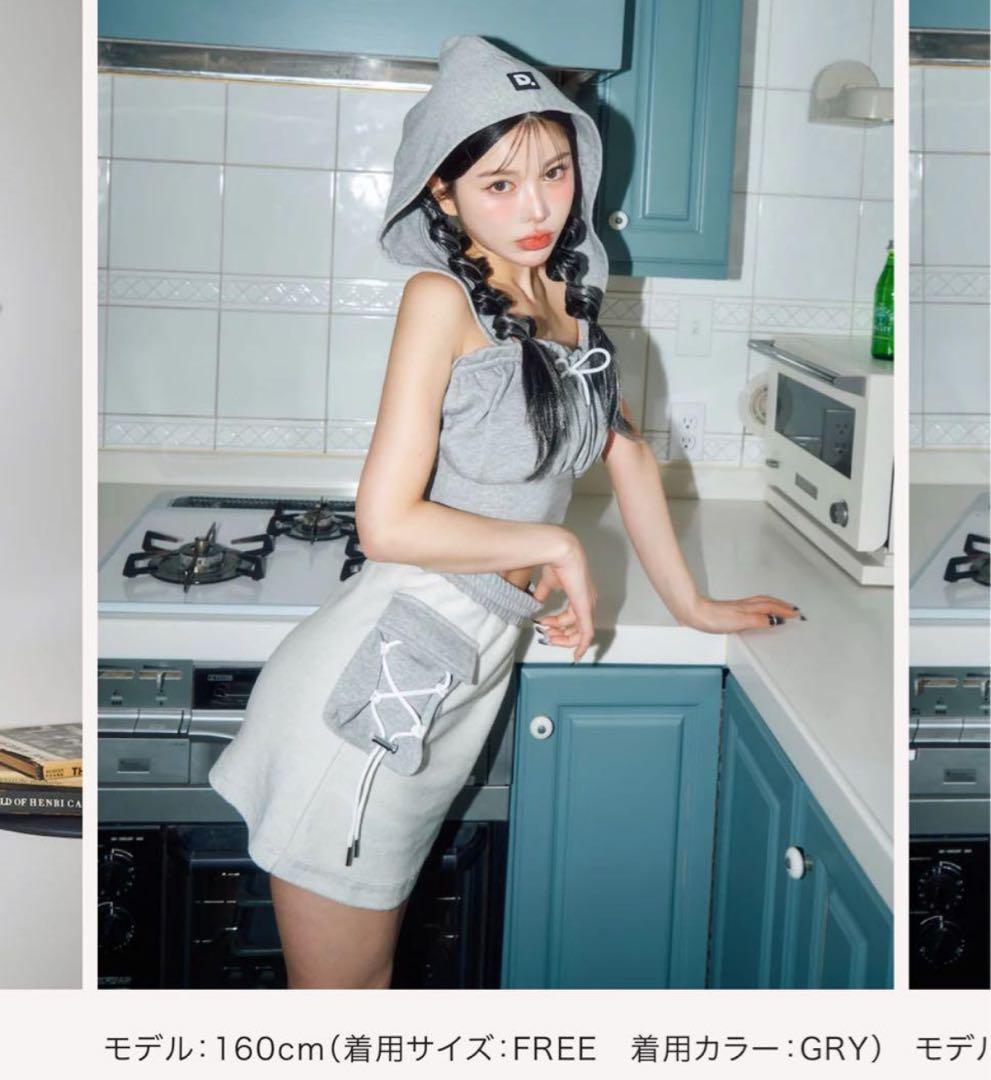 Darich コルセットフードスウェット上下セット