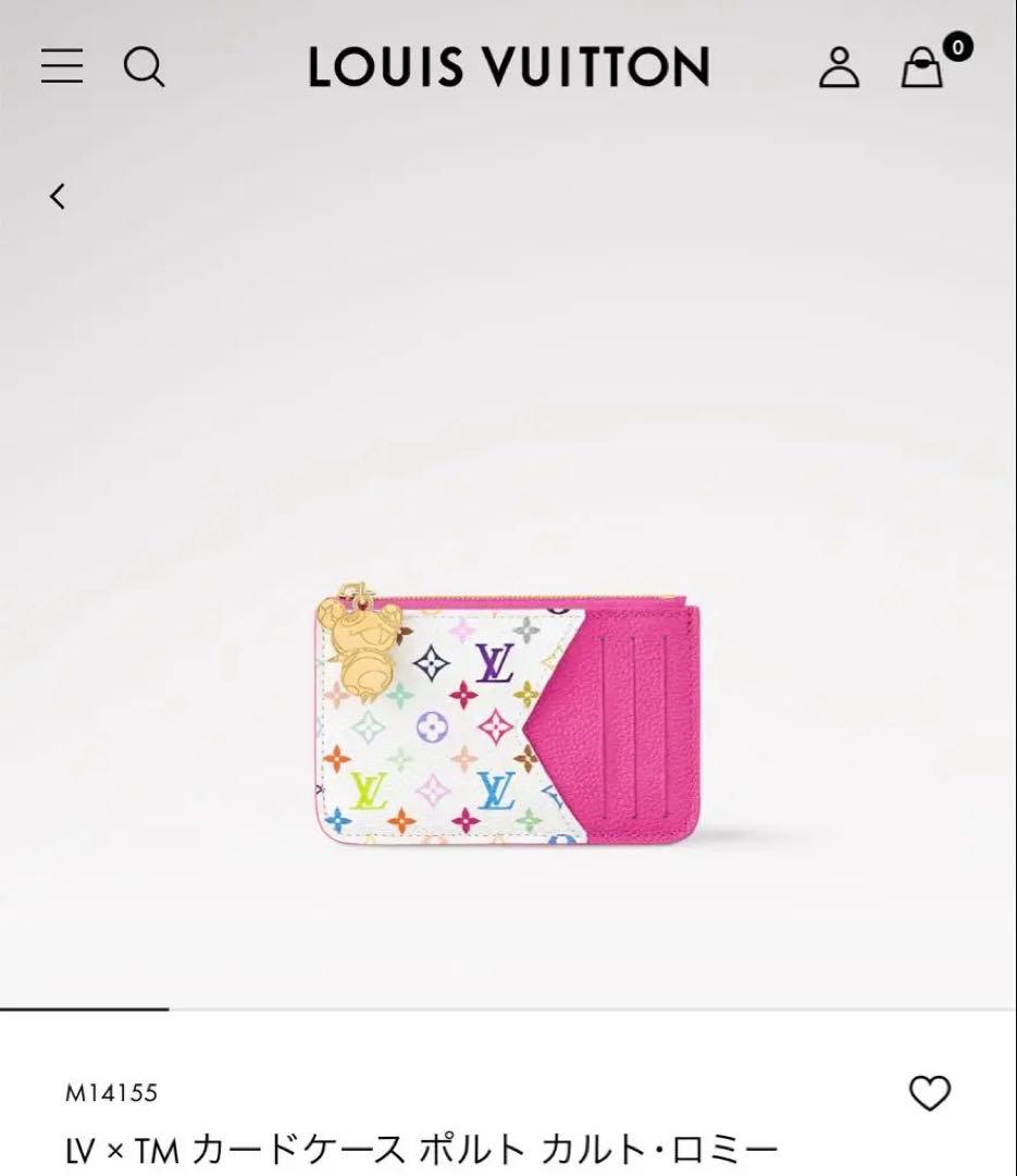 マ*！様 LV TM ポルトカルト・ロミー M14155 カワイイピンク ヴィト