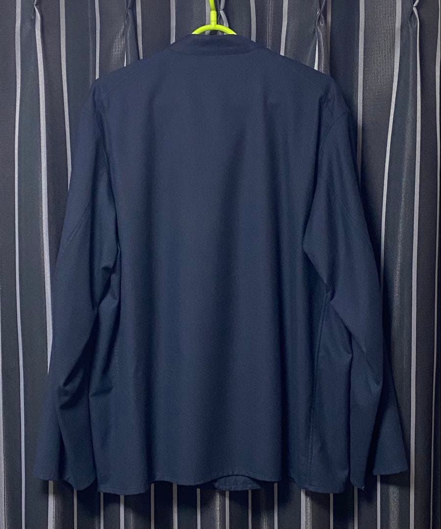 COMOLI 21AW ウールフラノスタンドカラージャケット