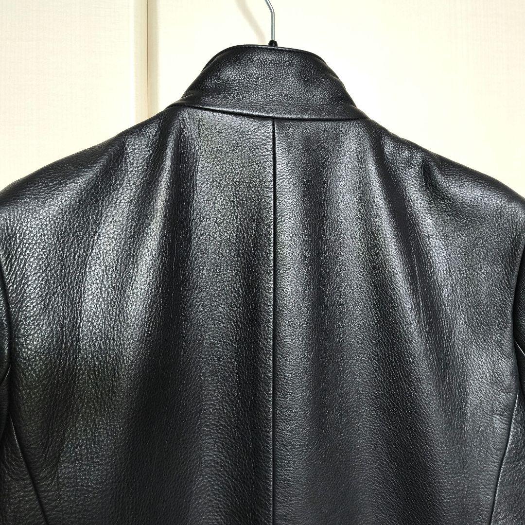極美品　Theory セオリー ブルゾン シングルライダースジャケット 牛革　黒