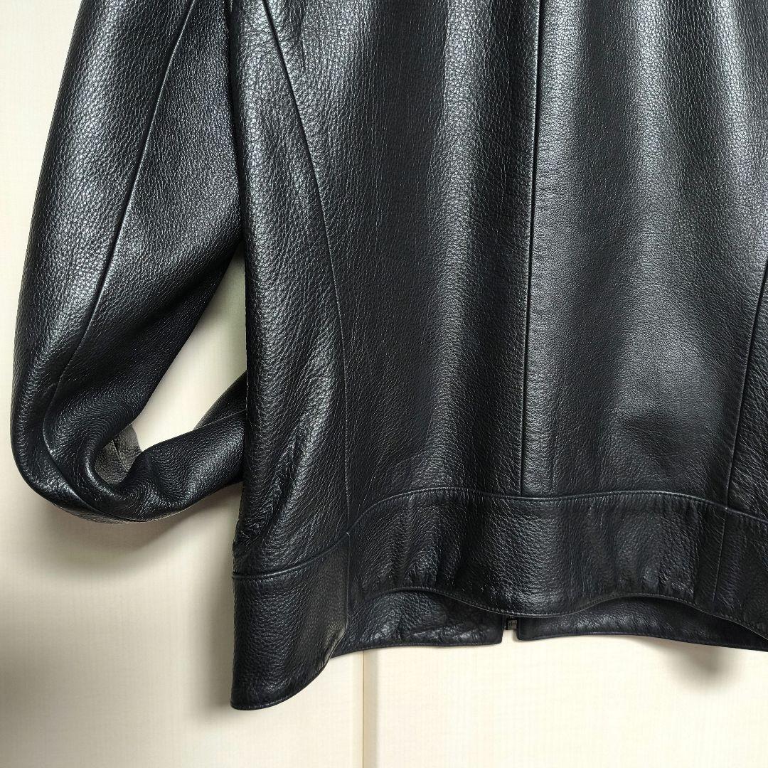 極美品　Theory セオリー ブルゾン シングルライダースジャケット 牛革　黒