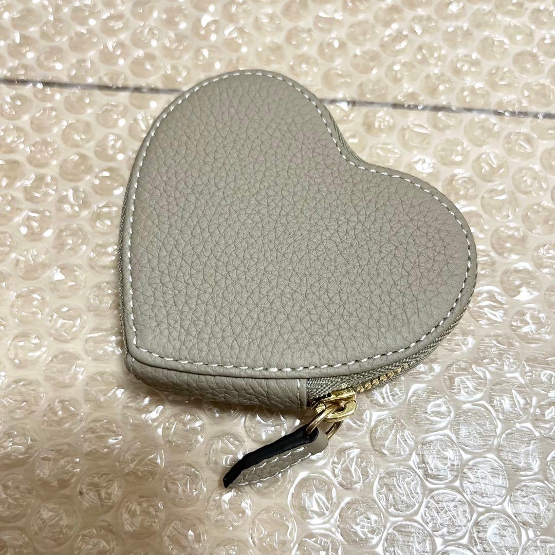 ボナベンチュラ ハート ケース グレージュ ベージュ 未使用