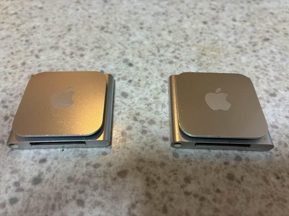 iPod nano (第6世代)　シルバー　２個セット　ケーブル類添付