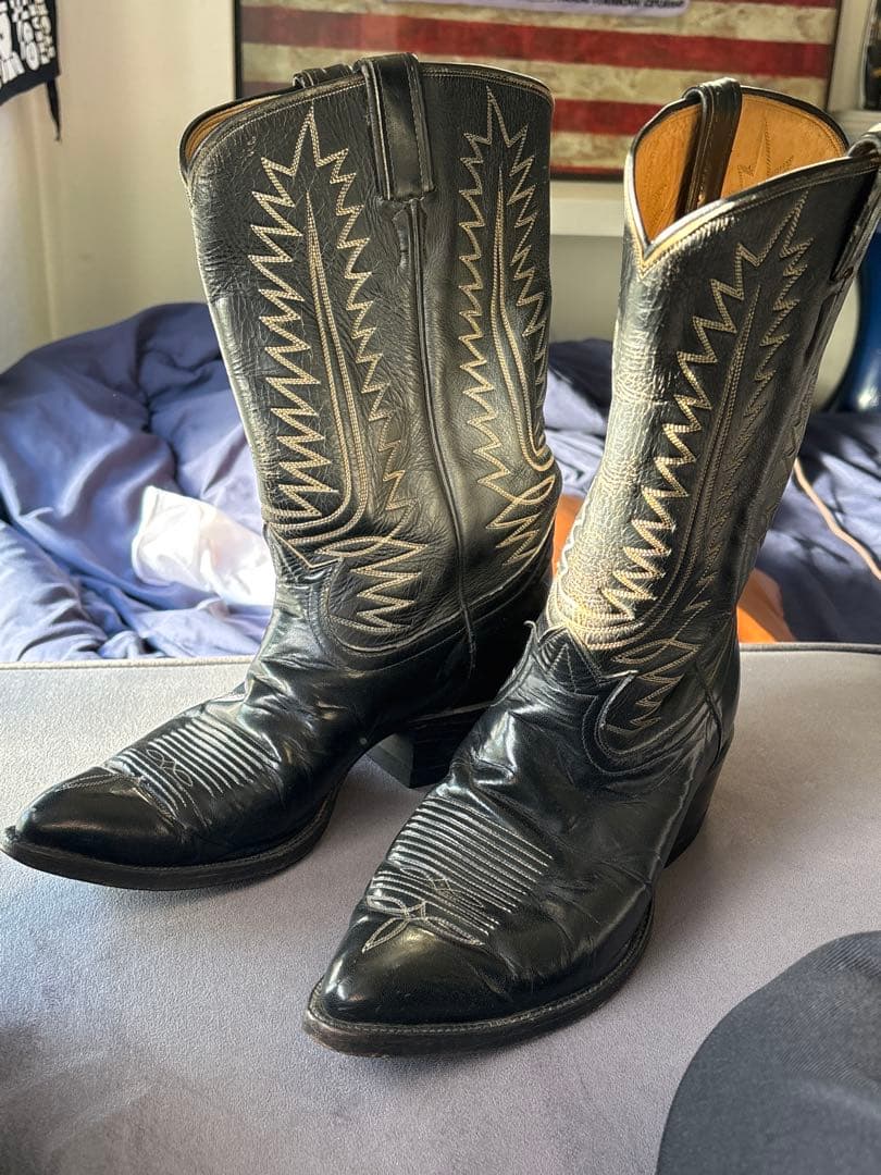 希少 ウエスタンブーツ80s Tony Lama / USA製 Black