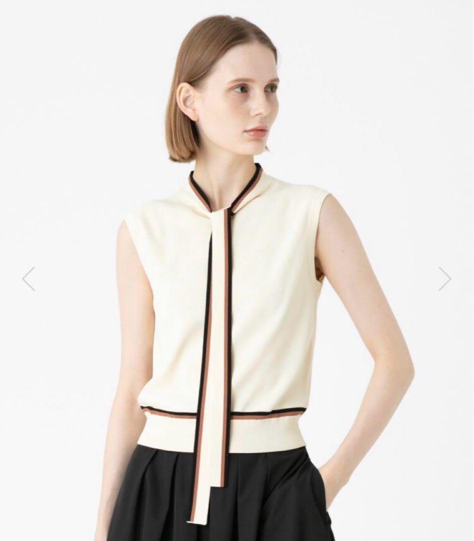 ルルウィルビー トリコカラーカーディガン&ボウプルオーバー　アルアバイル