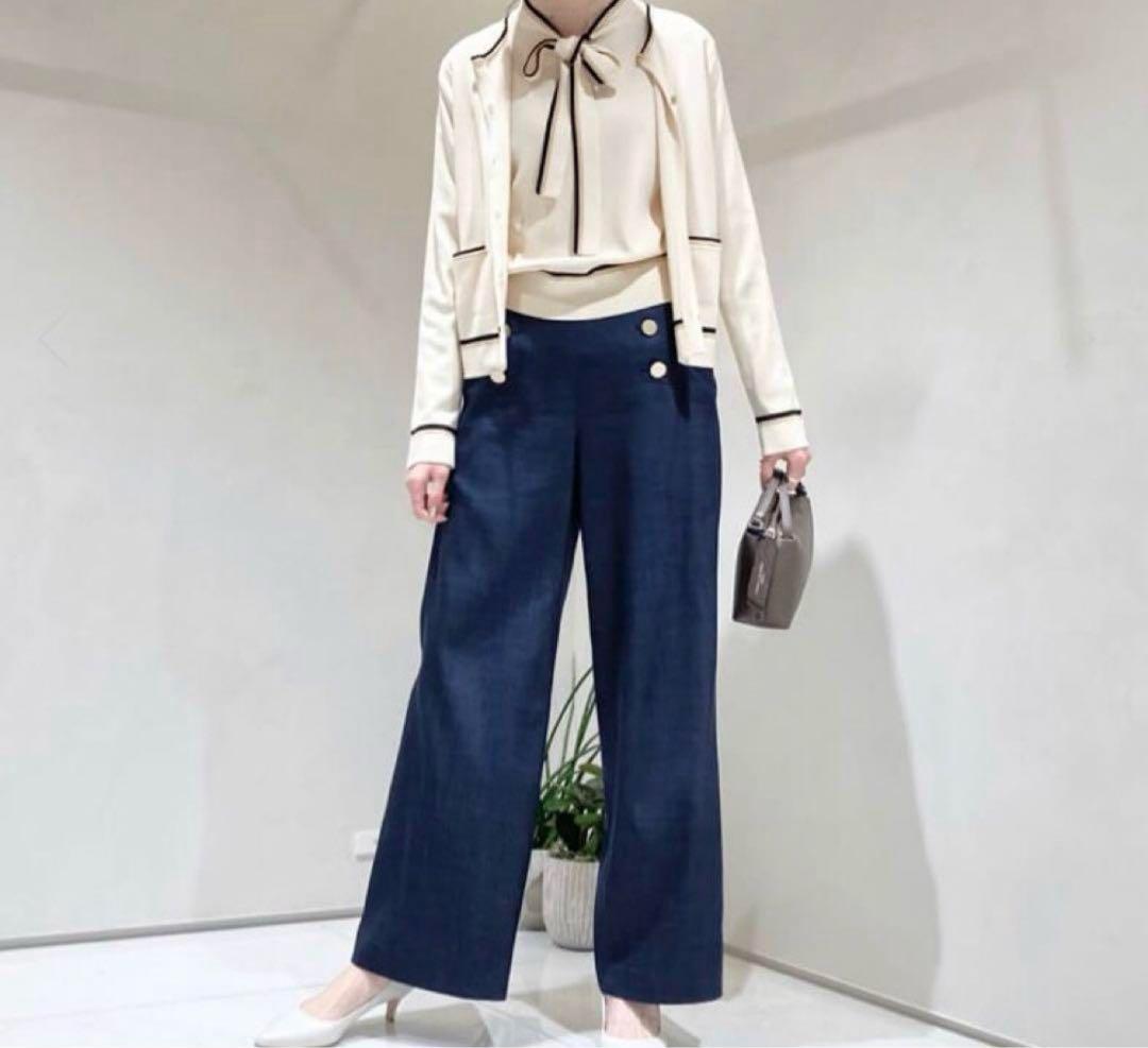 ルルウィルビー トリコカラーカーディガン&ボウプルオーバー　アルアバイル