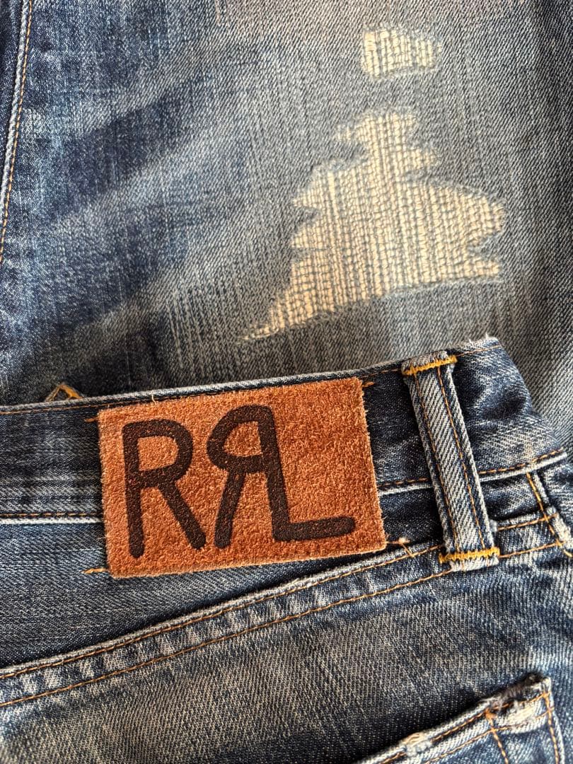 RRL デニム　リペア　ダメージ加工　ジョニーデップ