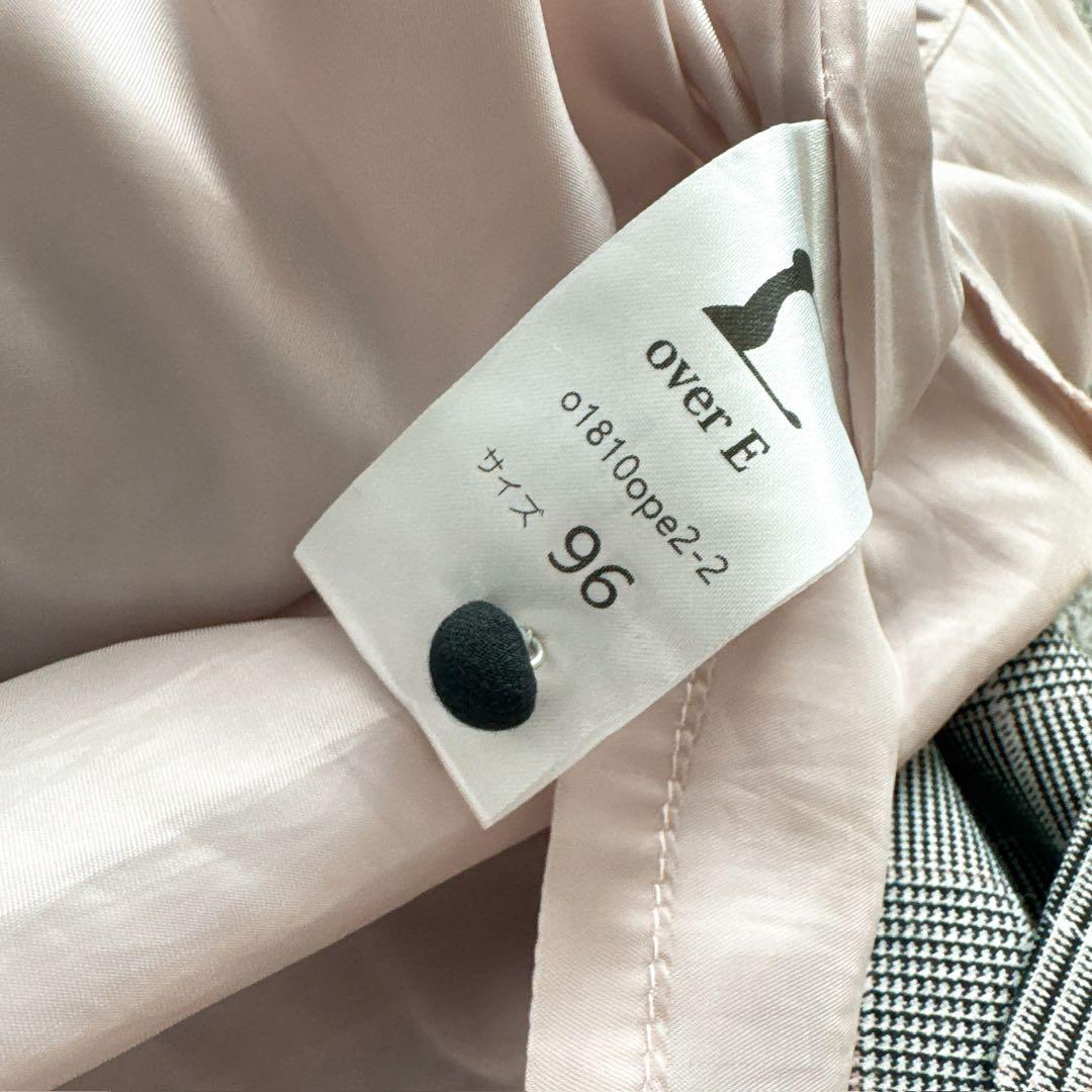 over E オーバーイー グレンチェックワンピース 96サイズ　グラマー