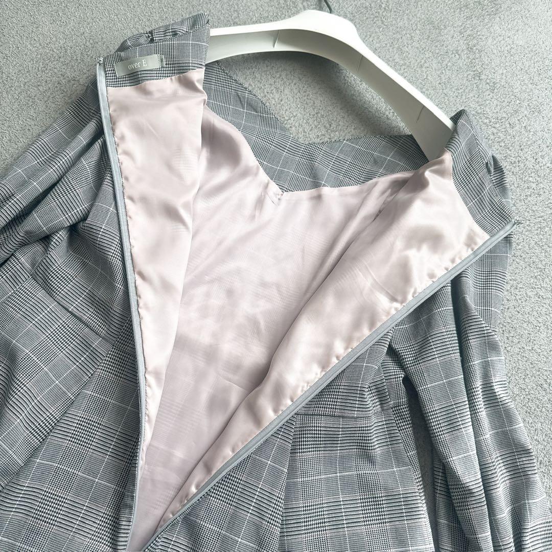 over E オーバーイー グレンチェックワンピース 96サイズ　グラマー