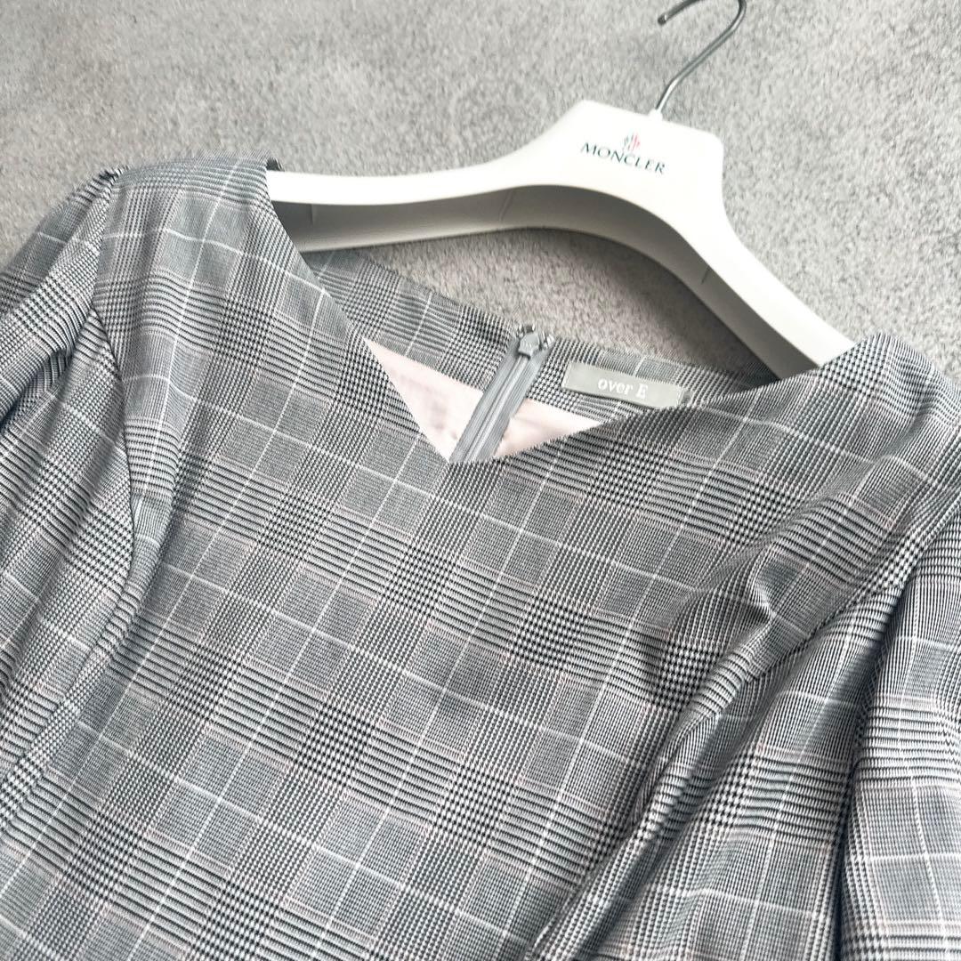 over E オーバーイー グレンチェックワンピース 96サイズ　グラマー