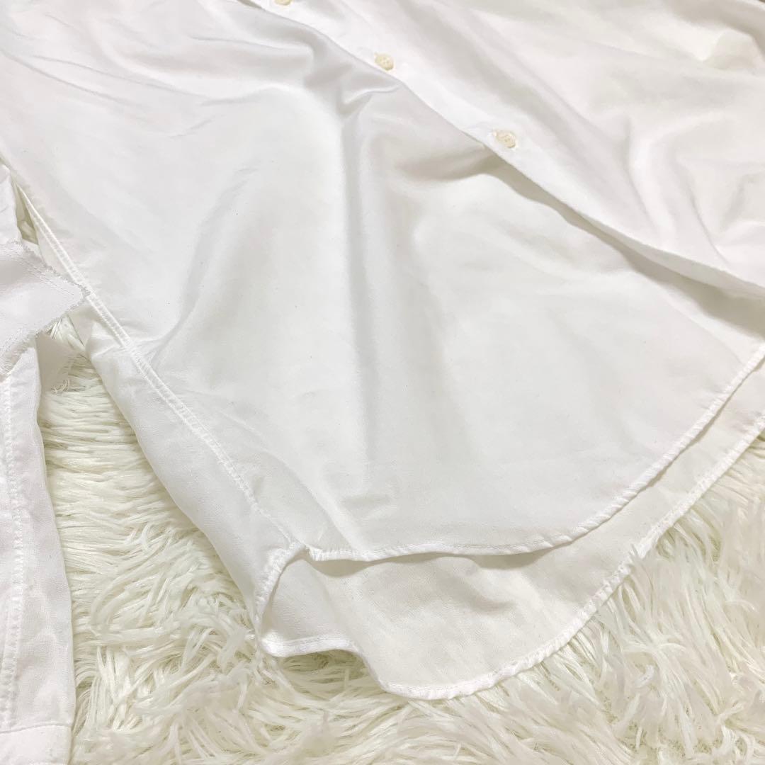 【オルランド期・未使用級】コムデギャルソンオムプリュス ホワイトフリルシャツ S