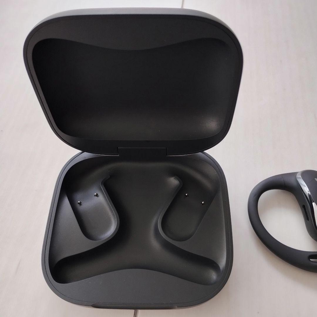 SHOKZ OPENFIT AIR ワイヤレスイヤホン ブラック 充電ケース付き