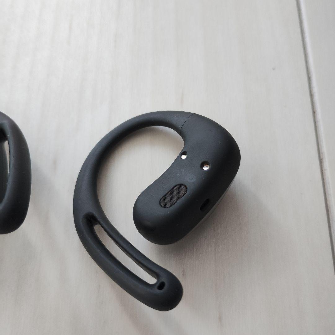 SHOKZ OPENFIT AIR ワイヤレスイヤホン ブラック 充電ケース付き