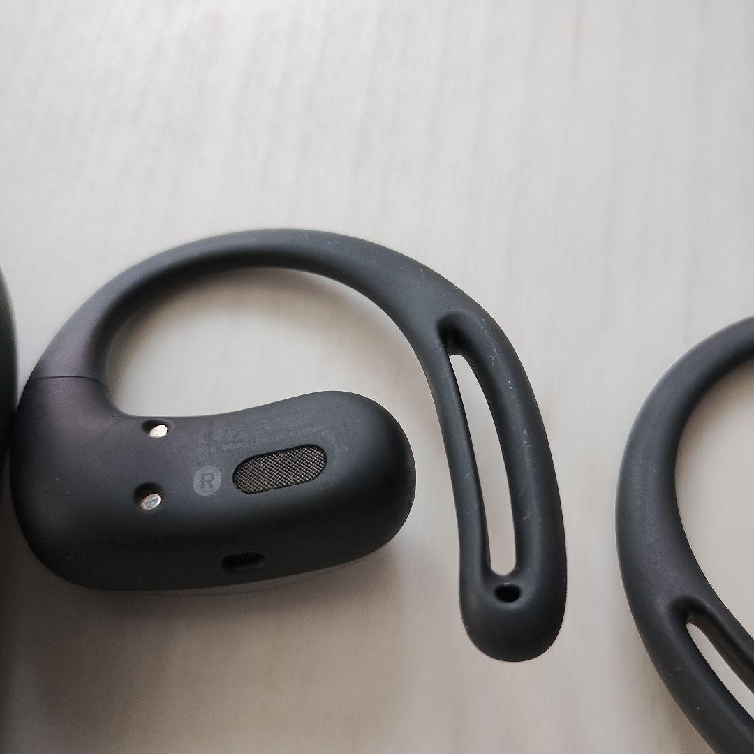 SHOKZ OPENFIT AIR ワイヤレスイヤホン ブラック 充電ケース付き