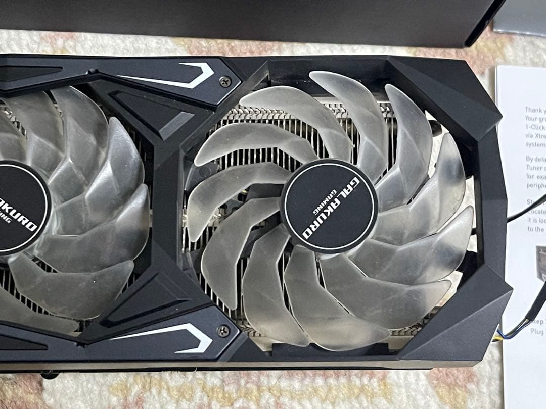 玄人志向 GALAKURO GeForce RTX 3070 本体