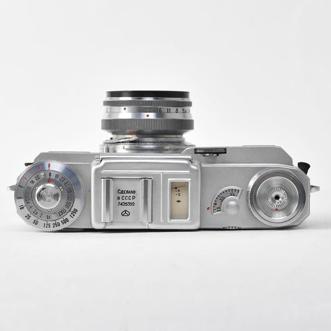 レンジファインダー フィルムカメラ キエフ4 ジュピター50mm付属【良品】