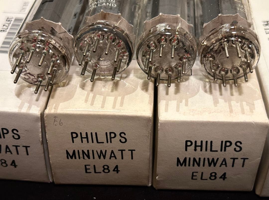 Philips Miniwatt EL84 ヘールレン製 真空管4本マッチド
