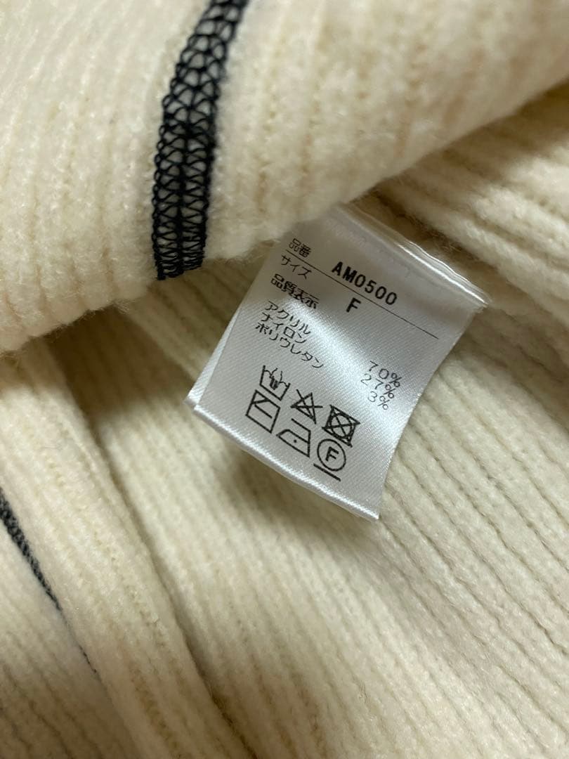 andmary Milo mini dress ivory ワンピース　ニット