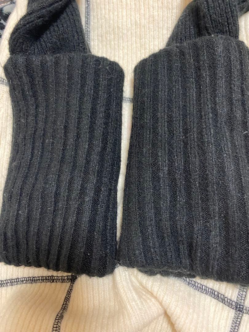 andmary Milo mini dress ivory ワンピース　ニット