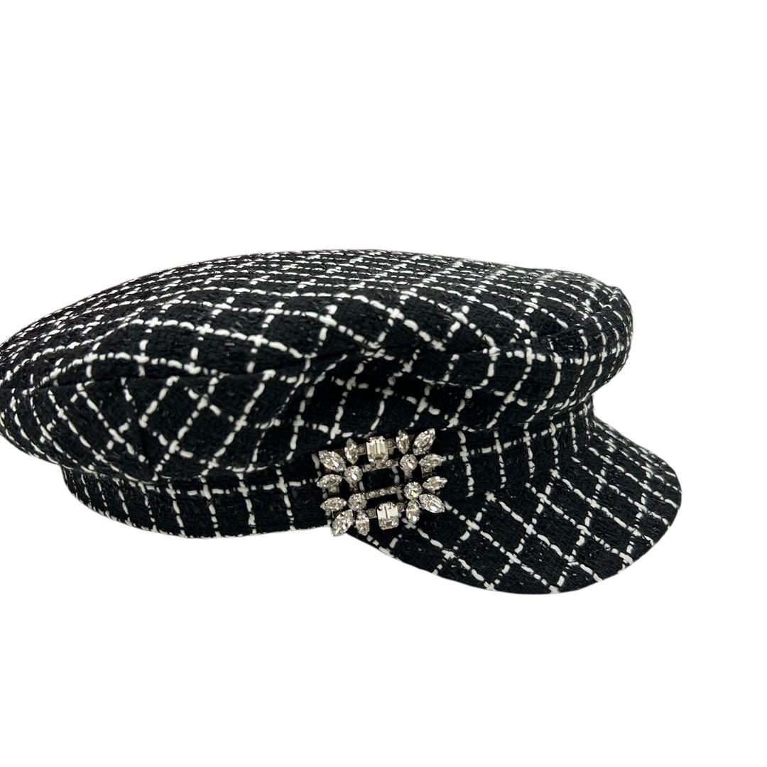 【希少】美品 ロジェヴィヴィエ ツイード ベレー帽 ワークキャップ ハット
