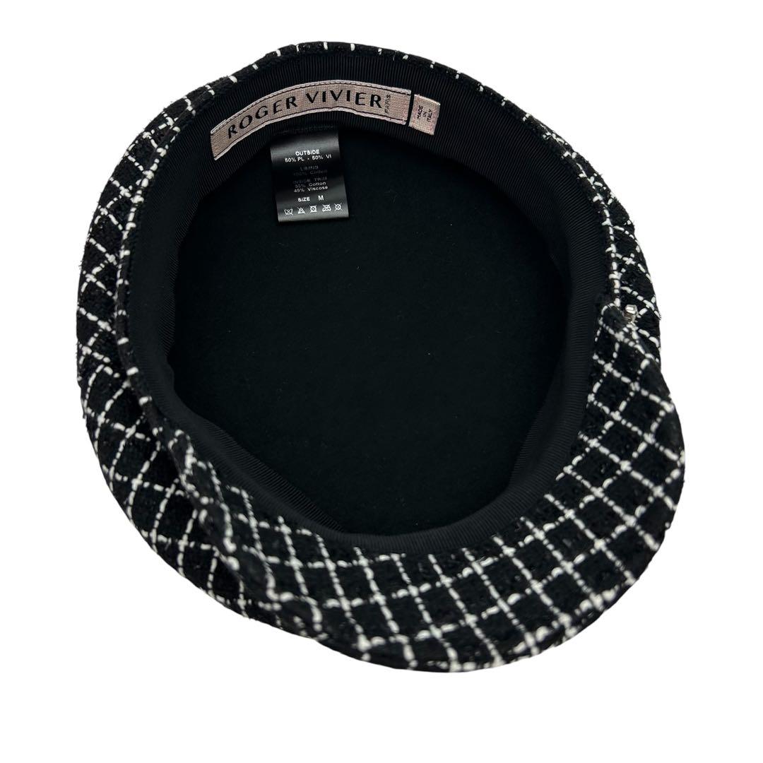 【希少】美品 ロジェヴィヴィエ ツイード ベレー帽 ワークキャップ ハット