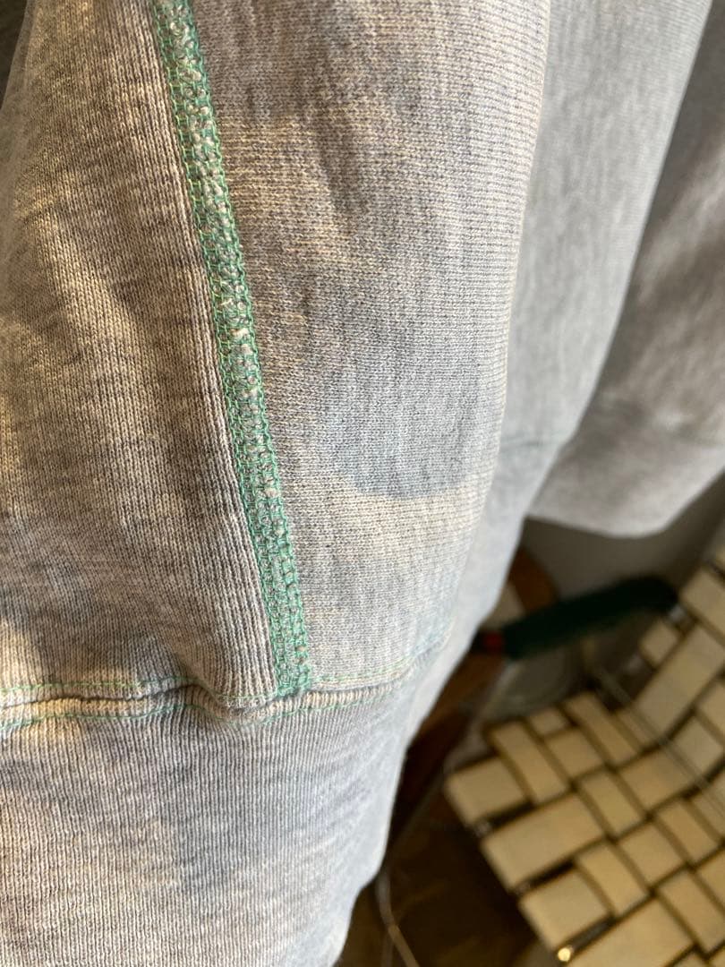 激レア　グリーンステッチ　80s champion reverse weave