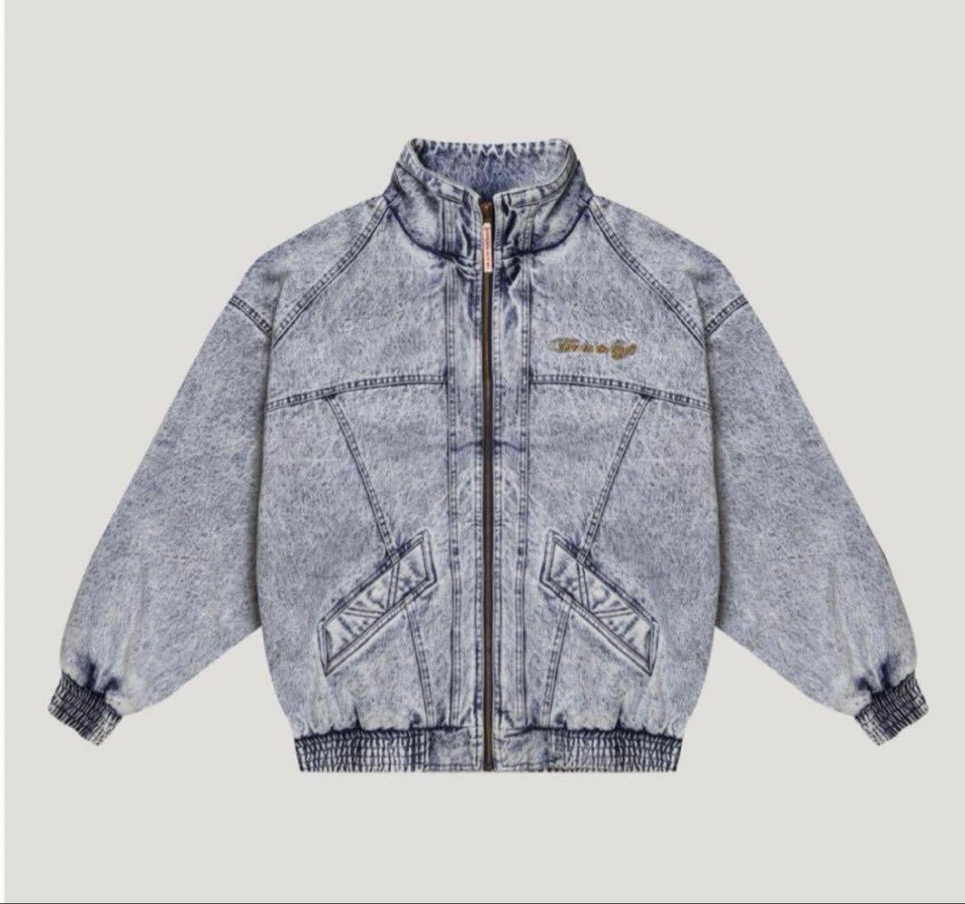 LÝFT GOLD'S GYM OVERSIZE DENIM JACKET L