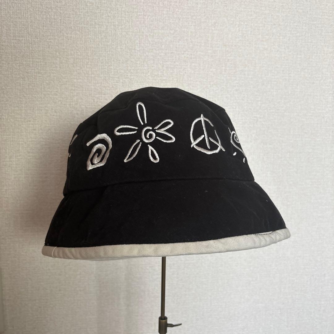 00s Disney mickey peace love バケットハット